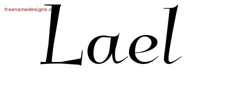 Elegant Name Tattoo Designs Lael Free Graphic