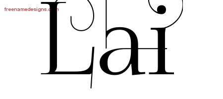 Decorated Name Tattoo Designs Lai Free