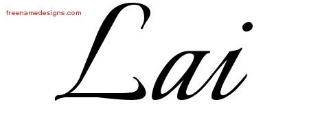 Calligraphic Name Tattoo Designs Lai Download Free