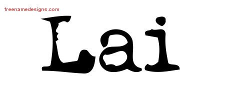 Vintage Writer Name Tattoo Designs Lai Free Lettering