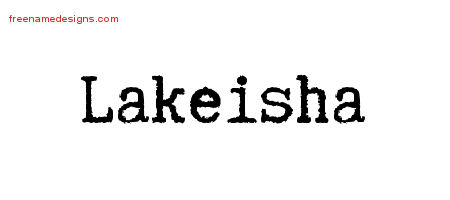 Typewriter Name Tattoo Designs Lakeisha Free Download
