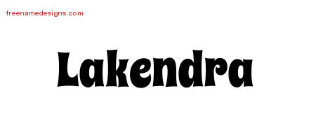 Groovy Name Tattoo Designs Lakendra Free Lettering