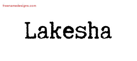 Typewriter Name Tattoo Designs Lakesha Free Download