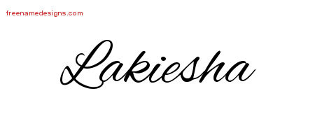 Cursive Name Tattoo Designs Lakiesha Download Free