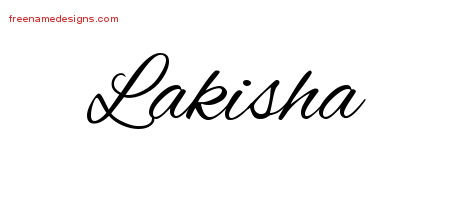 Cursive Name Tattoo Designs Lakisha Download Free