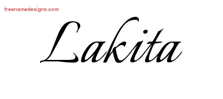 Calligraphic Name Tattoo Designs Lakita Download Free