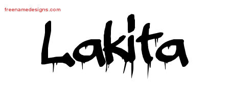 Graffiti Name Tattoo Designs Lakita Free Lettering
