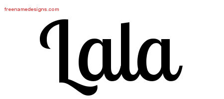 Handwritten Name Tattoo Designs Lala Free Download