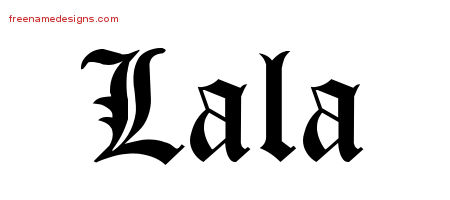Blackletter Name Tattoo Designs Lala Graphic Download