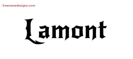 Gothic Name Tattoo Designs Lamont Download Free
