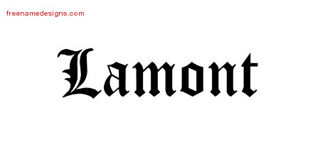 Blackletter Name Tattoo Designs Lamont Printable