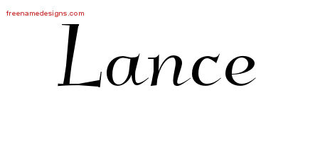 Elegant Name Tattoo Designs Lance Download Free