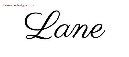 Classic Name Tattoo Designs Lane Printable
