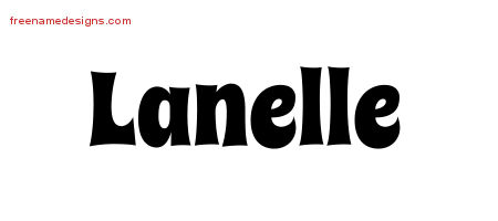 Groovy Name Tattoo Designs Lanelle Free Lettering