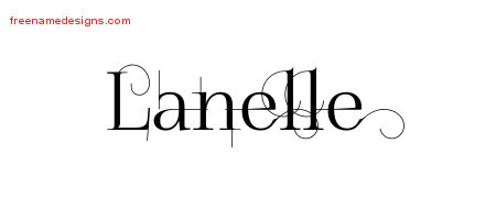 Decorated Name Tattoo Designs Lanelle Free