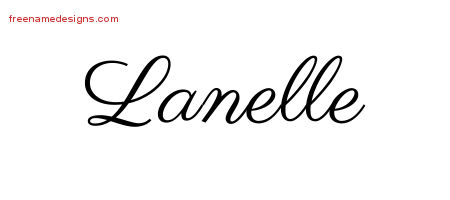 Classic Name Tattoo Designs Lanelle Graphic Download