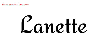 Calligraphic Stylish Name Tattoo Designs Lanette Download Free