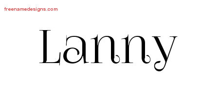 Vintage Name Tattoo Designs Lanny Free Printout