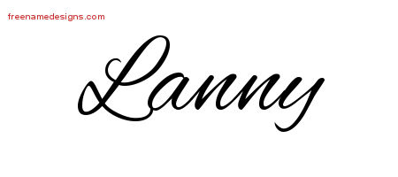 Cursive Name Tattoo Designs Lanny Free Graphic