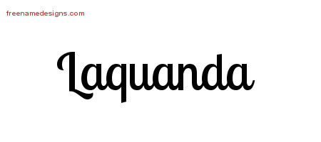 Handwritten Name Tattoo Designs Laquanda Free Download