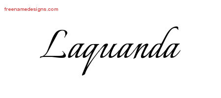 Calligraphic Name Tattoo Designs Laquanda Download Free