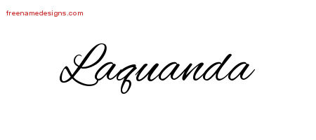 Cursive Name Tattoo Designs Laquanda Download Free