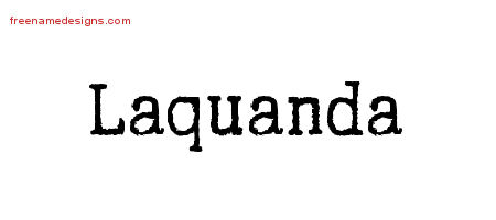 Typewriter Name Tattoo Designs Laquanda Free Download