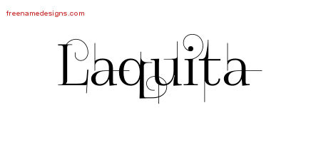 Decorated Name Tattoo Designs Laquita Free