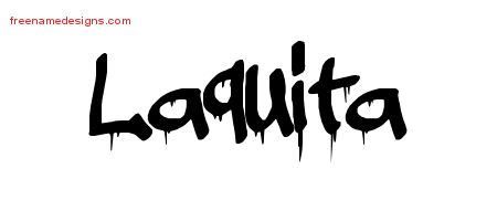 Graffiti Name Tattoo Designs Laquita Free Lettering