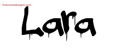 Graffiti Name Tattoo Designs Lara Free Lettering