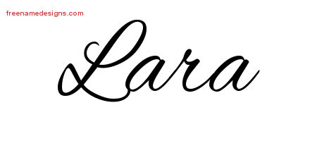 Cursive Name Tattoo Designs Lara Download Free