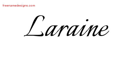 Calligraphic Name Tattoo Designs Laraine Download Free