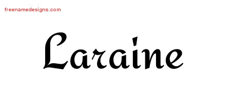 Calligraphic Stylish Name Tattoo Designs Laraine Download Free