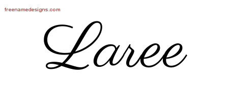 Classic Name Tattoo Designs Laree Graphic Download