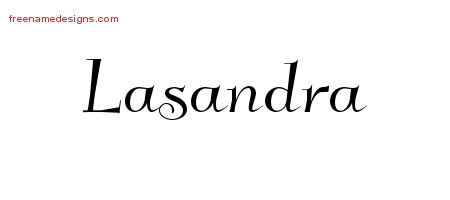 Elegant Name Tattoo Designs Lasandra Free Graphic