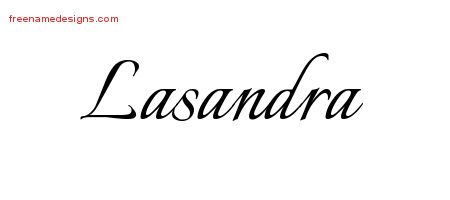 Calligraphic Name Tattoo Designs Lasandra Download Free