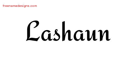 Calligraphic Stylish Name Tattoo Designs Lashaun Download Free