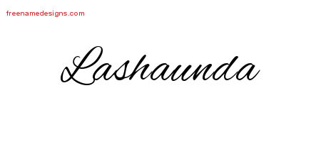 Cursive Name Tattoo Designs Lashaunda Download Free