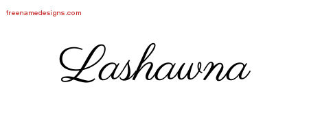 Classic Name Tattoo Designs Lashawna Graphic Download