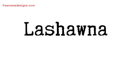 Typewriter Name Tattoo Designs Lashawna Free Download