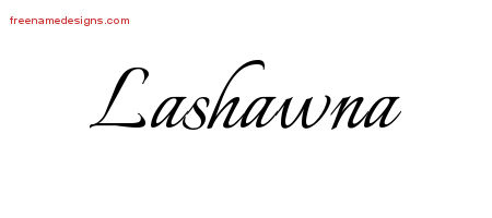 Calligraphic Name Tattoo Designs Lashawna Download Free