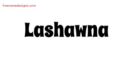 Groovy Name Tattoo Designs Lashawna Free Lettering
