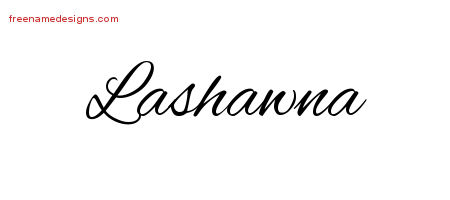 Cursive Name Tattoo Designs Lashawna Download Free