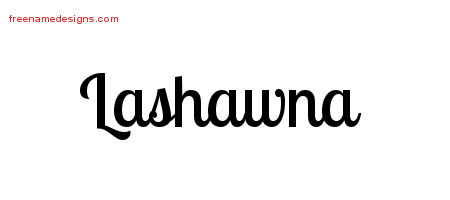 Handwritten Name Tattoo Designs Lashawna Free Download