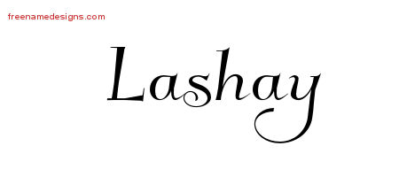 Elegant Name Tattoo Designs Lashay Free Graphic