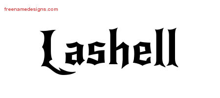Gothic Name Tattoo Designs Lashell Free Graphic