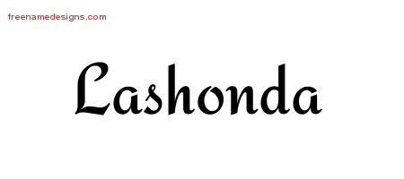Calligraphic Stylish Name Tattoo Designs Lashonda Download Free