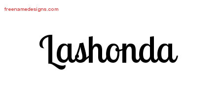 Handwritten Name Tattoo Designs Lashonda Free Download