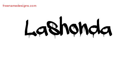 Graffiti Name Tattoo Designs Lashonda Free Lettering