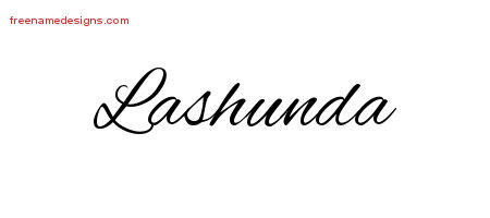 Cursive Name Tattoo Designs Lashunda Download Free